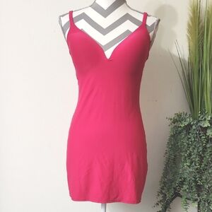 Body By Victoria Pink Stretch Body Shapping Long Cami